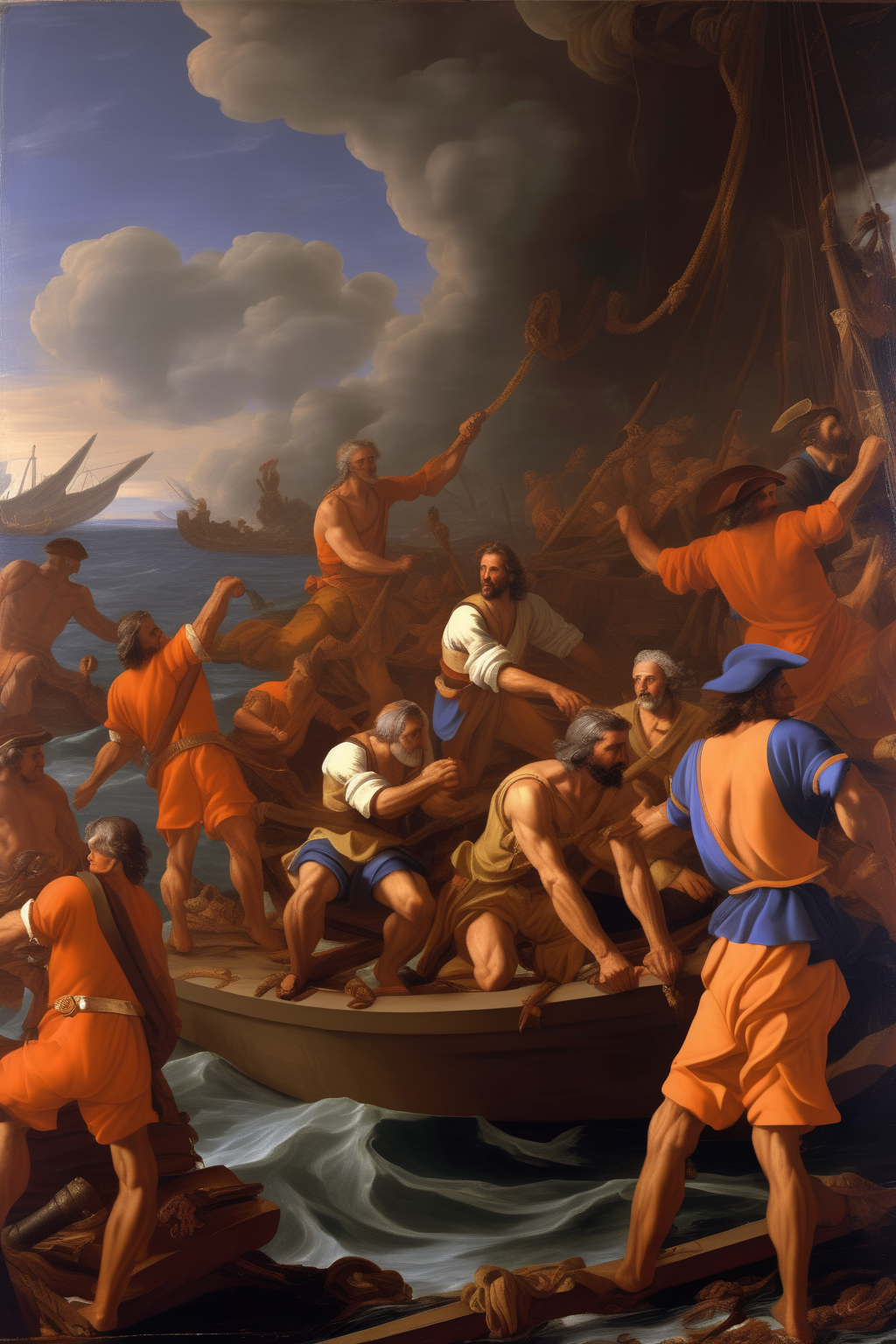 00095-3991113753-_lora_Nicolas Poussin Style_1_Nicolas Poussin Style - Captain Dupont and his crew realized that climate change had caused a lot.png